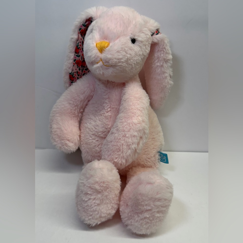 Soft Pink Plush Bunny Stuffed Manhattan Toy Company‎ 15”